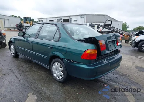 1999 Honda Civic Value Package z USA, uszkodzony, nr VIN 2HGEJ6614XH511921